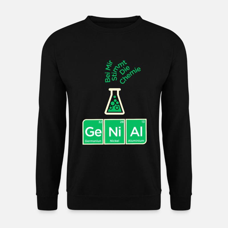 Genial Chemie breaking reaktion spruch abi lustig - Unisex Pullover - Schwarz
