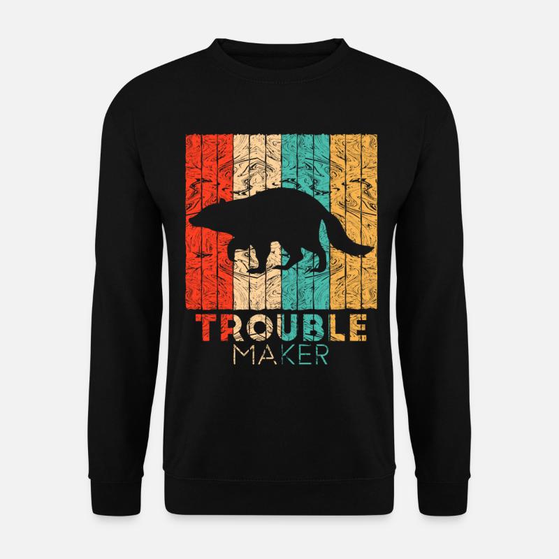 racoon - Unisex Sweatshirt - black