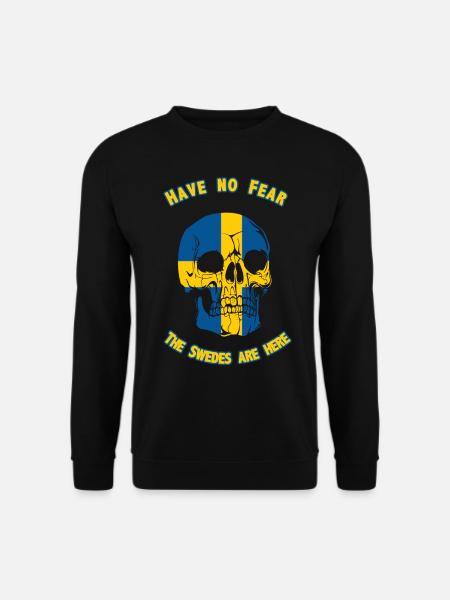 Sweden skull - Unisex Sweatshirt - black