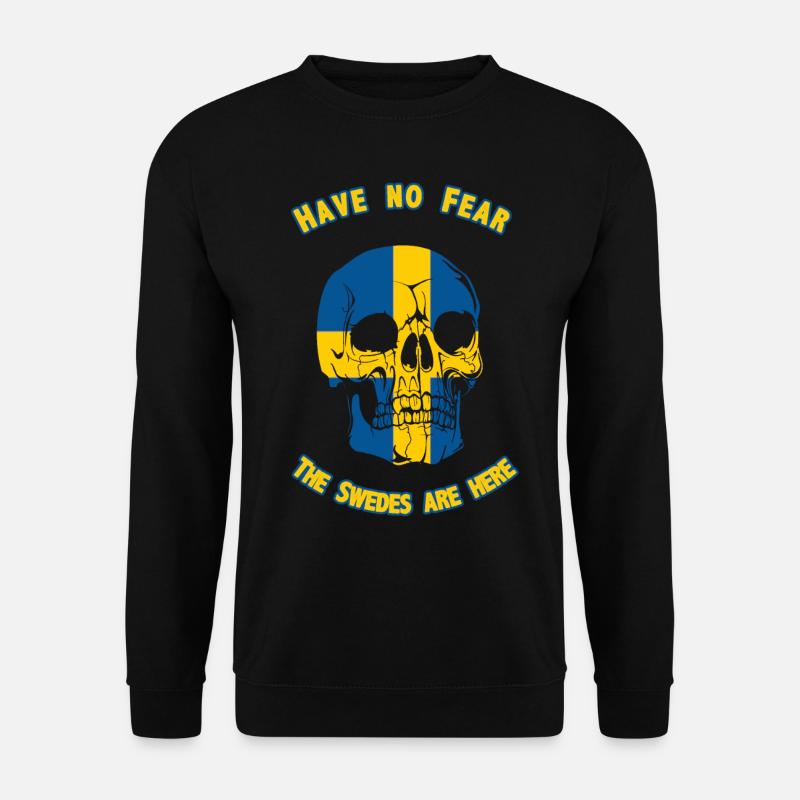Sweden skull - Unisex Sweatshirt - black
