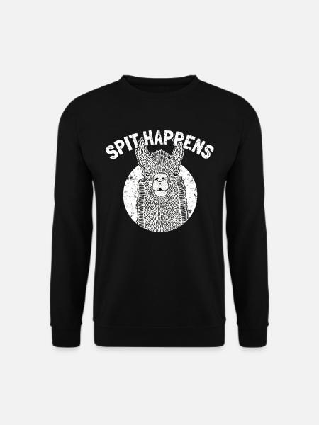 Cool Llama disant Alpaga Joke Animal drôle de zoo - Sweat-shirt Unisexe - noir