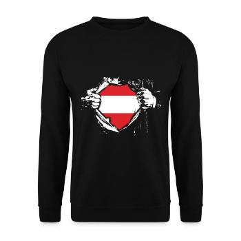 Österreicher Wien Österreich Austria - Unisex Pullover - Schwarz - Vorne - Alina (178cm) & Michal (187cm)