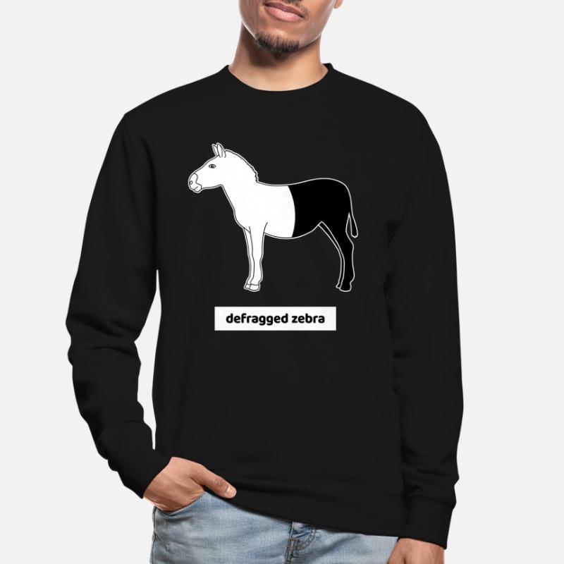 Computer Scientist Computer Calculator Humor Zebra Defrag Unisex Sweatshirt