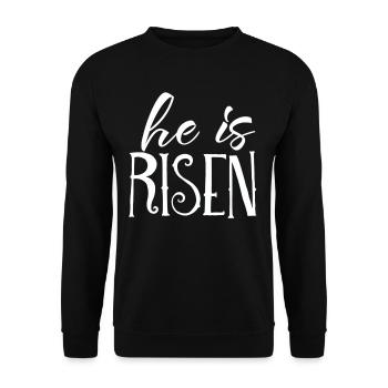 Psalm Gift God Bible Jesus Gospel Christ - Unisex Sweatshirt - black - Front - Alina (178cm) & Michal (187cm)