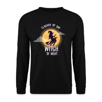 Déguisement d'enseignant par jour - Sweat-shirt Unisexe - noir - Devant - Alina (178cm) & Michal (187cm)