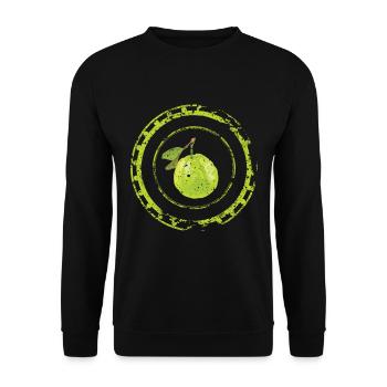 Guave Frucht Kunst Geschenk - Unisex Pullover - Schwarz - Vorne - Alina (178cm) & Michal (187cm)