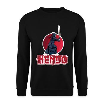 Kendo - Unisex Sweatshirt - black - Front - Alina (178cm) & Michal (187cm)