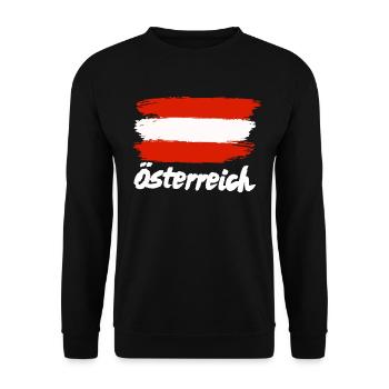 Drapeau autrichien - Sweat-shirt Unisexe - noir - Devant - Alina (178cm) & Michal (187cm)