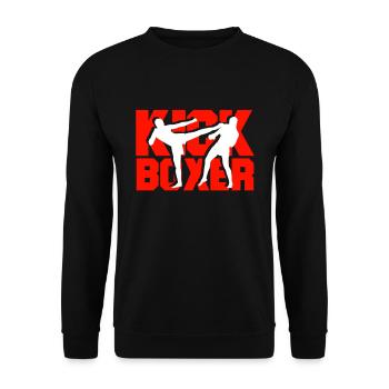 Kickboxer - Unisex Sweatshirt - black - Front - Alina (178cm) & Michal (187cm)