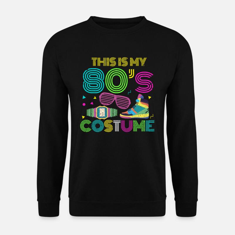 80er - Unisex Pullover - Schwarz