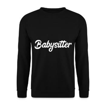 Babysitter Bébé ABDL Adulte Bébé Regarder - Sweat-shirt Unisexe - noir - Devant - Alina (178cm) & Michal (187cm)