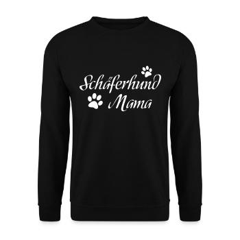 Schäferhund Mama - Unisex Pullover - Schwarz - Vorne - Alina (178cm) & Michal (187cm)
