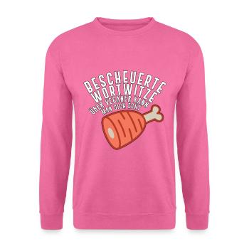 vegan blague végétalien disant drôle mangeur de viande - Sweat-shirt Unisexe - rose - Devant