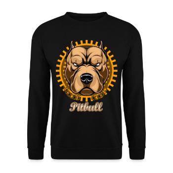 Pitbull - Sweat-shirt Unisexe - noir - Devant - Alina (178cm) & Michal (187cm)
