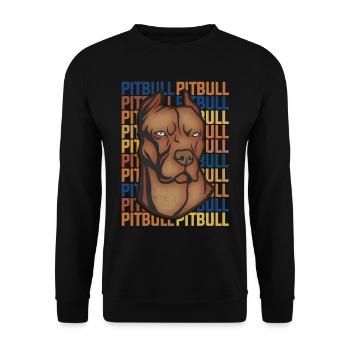 Pitbull - Sweat-shirt Unisexe - noir - Devant - Alina (178cm) & Michal (187cm)