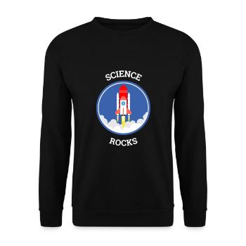Science Rocks Informatiker Nerd - Unisex Pullover - Schwarz - Vorne - Alina (178cm) & Michal (187cm)