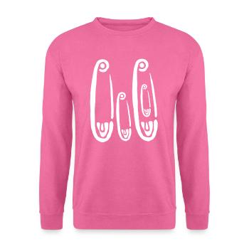 Offspring is coming - safety pins - Unisex Sweatshirt - pink - Front