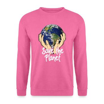 Sauvez la planète - Sweat-shirt Unisexe - rose - Devant