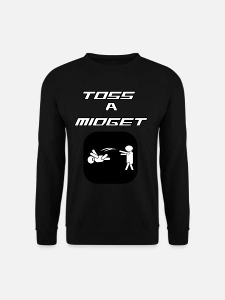 Funny And Awesome Toss Tshirt Design TOSS A MIDGET - Unisex Sweatshirt - black