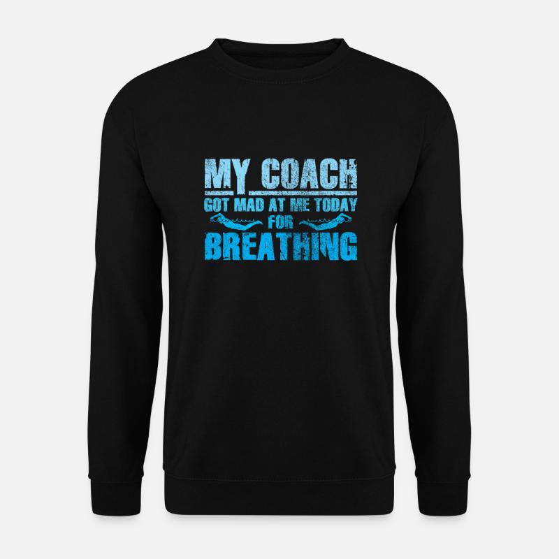 Schwimmen Training Schwimmsport - Unisex Pullover - Schwarz