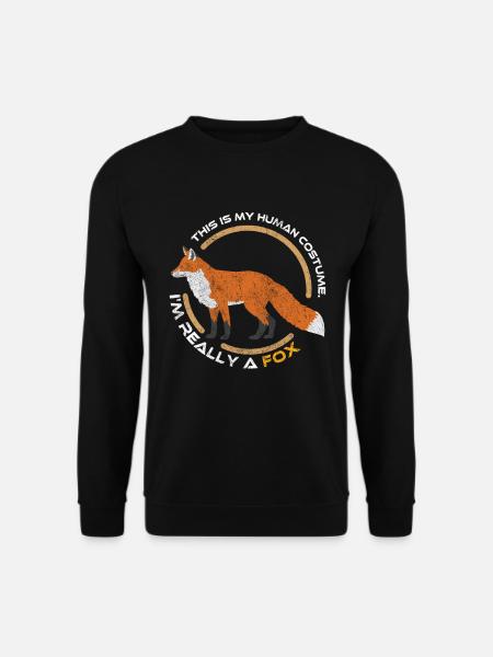 Fox animal forest - Unisex Sweatshirt - black