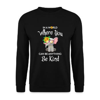 T-shirt Puissance de fleurs hippie - Sweat-shirt Unisexe - noir - Devant - Alina (178cm) & Michal (187cm)