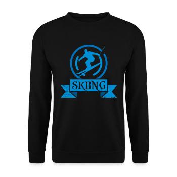 Le ski - Sweat-shirt Unisexe - noir - Devant - Alina (178cm) & Michal (187cm)