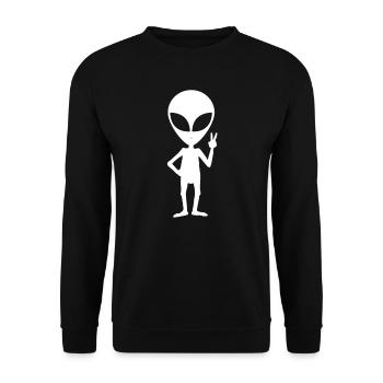 Cadeau de vaisseau spatial extraterrestre UFO - Sweat-shirt Unisexe - noir - Devant - Alina (178cm) & Michal (187cm)