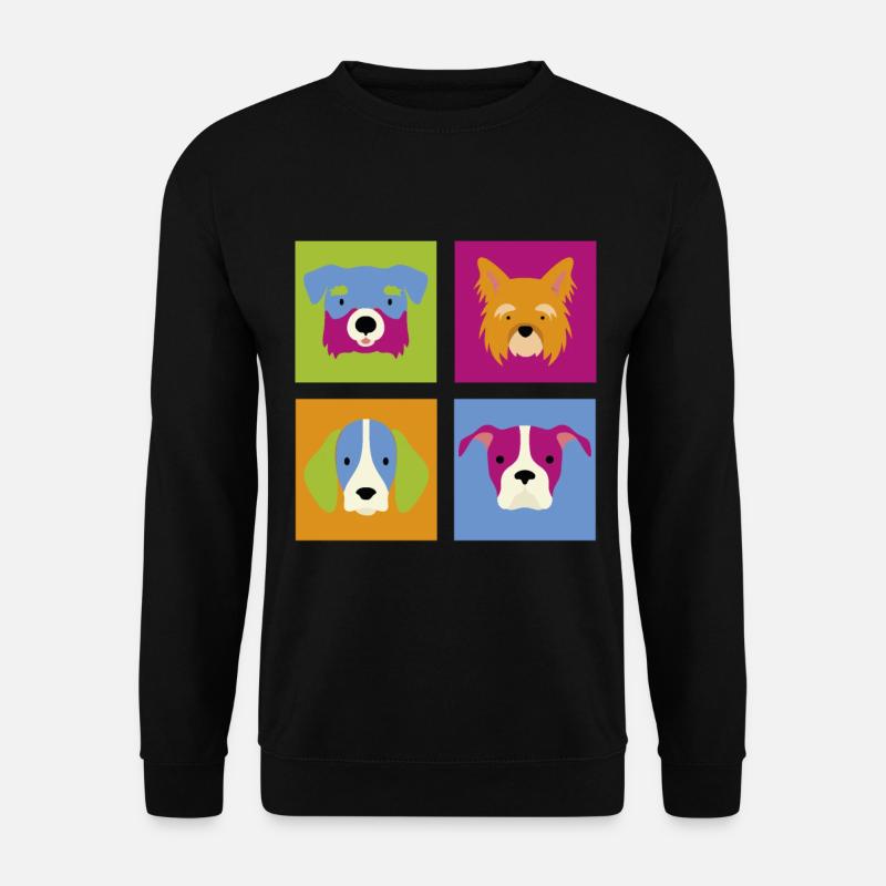 Hund und Hunde - Unisex Pullover - Schwarz