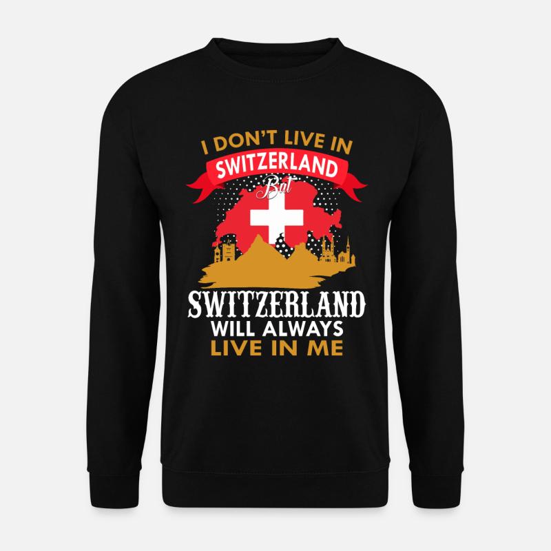schweiz Land und Länder - Unisex Pullover - Schwarz