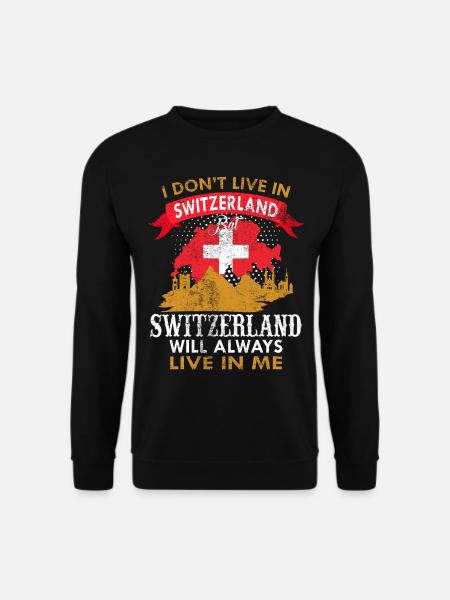 schweiz - Unisex Pullover - Schwarz