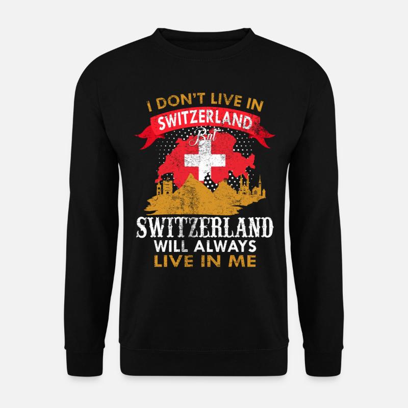 Switzerland - Unisex Sweatshirt - black