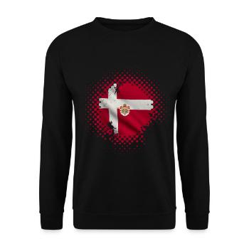 Dänemark Land und Länder - Unisex Pullover - Schwarz - Vorne - Alina (178cm) & Michal (187cm)