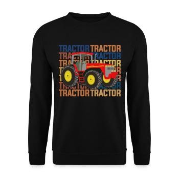 tractor - Unisex Sweatshirt - black - Front - Alina (178cm) & Michal (187cm)