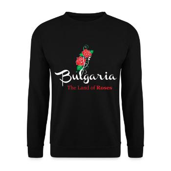 Bulgaria - Unisex Sweatshirt - black - Front - Alina (178cm) & Michal (187cm)