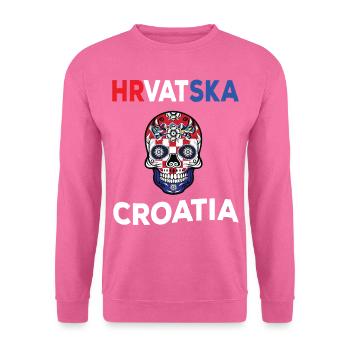 Kroatien - Unisex Pullover - Pink - Vorne