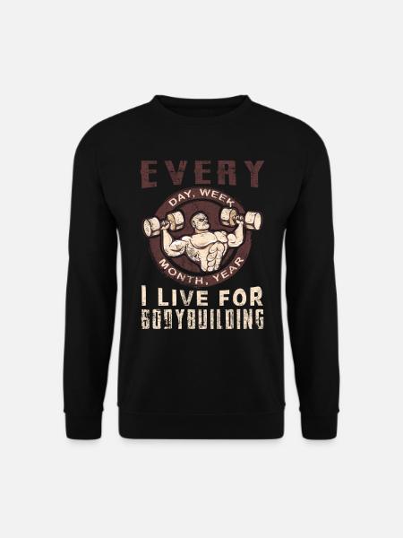 musculation - Sweat-shirt Unisexe - noir