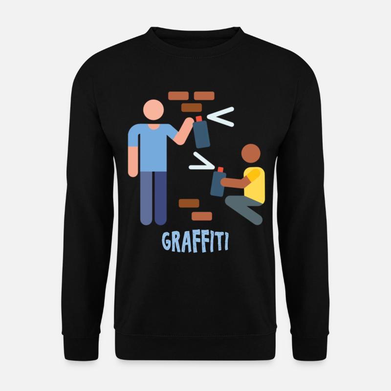 Graffitis - Graffitti - Sweat-shirt Unisexe - noir