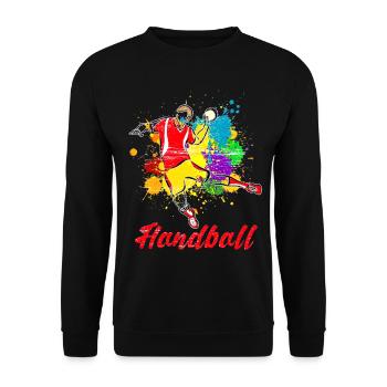 handball - Sweat-shirt Unisexe - noir - Devant - Alina (178cm) & Michal (187cm)