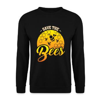 Abeilles - Sweat-shirt Unisexe - noir - Devant - Alina (178cm) & Michal (187cm)
