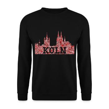Cologne - Unisex Sweatshirt - black - Front - Alina (178cm) & Michal (187cm)