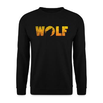 Wolf - Sweat-shirt Unisexe - noir - Devant - Alina (178cm) & Michal (187cm)