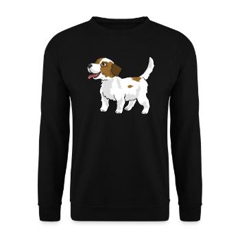 Jack Russel Terrier Hund Hundeliebhaber Geschenk - Unisex Pullover - Schwarz - Vorne - Alina (178cm) & Michal (187cm)