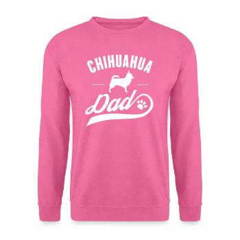 Cool Chihuahua Dad Hund Besitzer vorhanden - Unisex Pullover - Pink - Vorne