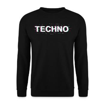 Techno 3D Rave Festival - Unisex Sweatshirt - black - Front - Alina (178cm) & Michal (187cm)