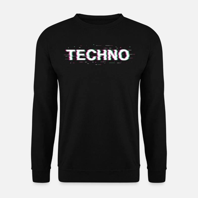 Techno 3D Rave Festival - Unisex Pullover - Schwarz