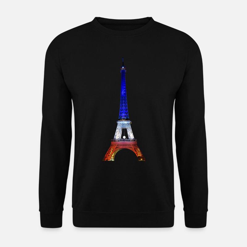 Eiffelturm Paris Frankreich Nationalfahne Souvenir - Unisex Pullover - Schwarz