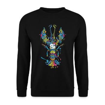 Zodiac Sign Cancer Birthday Zodiac Gift - Unisex Sweatshirt - black - Front - Alina (178cm) & Michal (187cm)