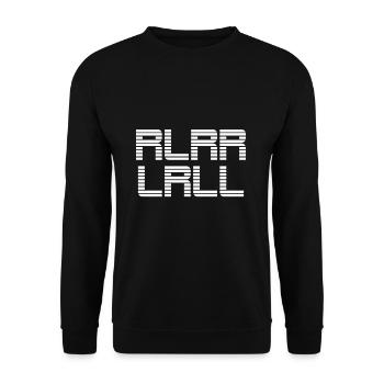 RlRR LRLL Paradiddle Drummer Batteur cadeau - Sweat-shirt Unisexe - noir - Devant - Alina (178cm) & Michal (187cm)
