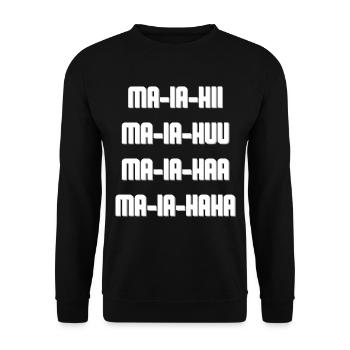 Paroles de chanson Dragostea Din Tei - Sweat-shirt Unisexe - noir - Devant - Alina (178cm) & Michal (187cm)